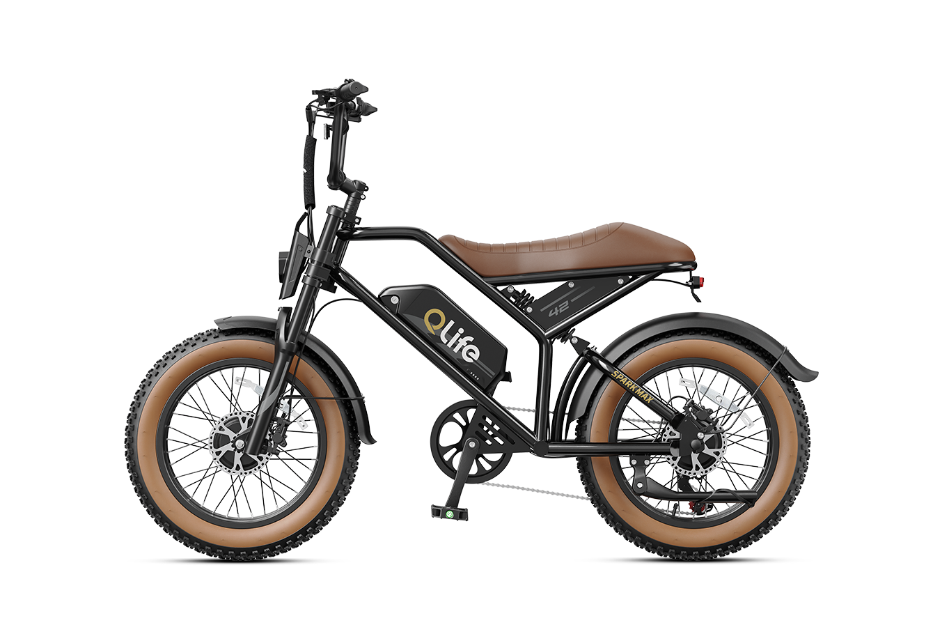 Spark Max 20x4.0 Fat Tire Dual Motor E-Bike, Peak 2400W Hydraulic Brake Off-Road Moped E-Bike, US Warehouse Wholesale MOQ 1-Qlife Bike Wholesale | US E-Bike Distributor
