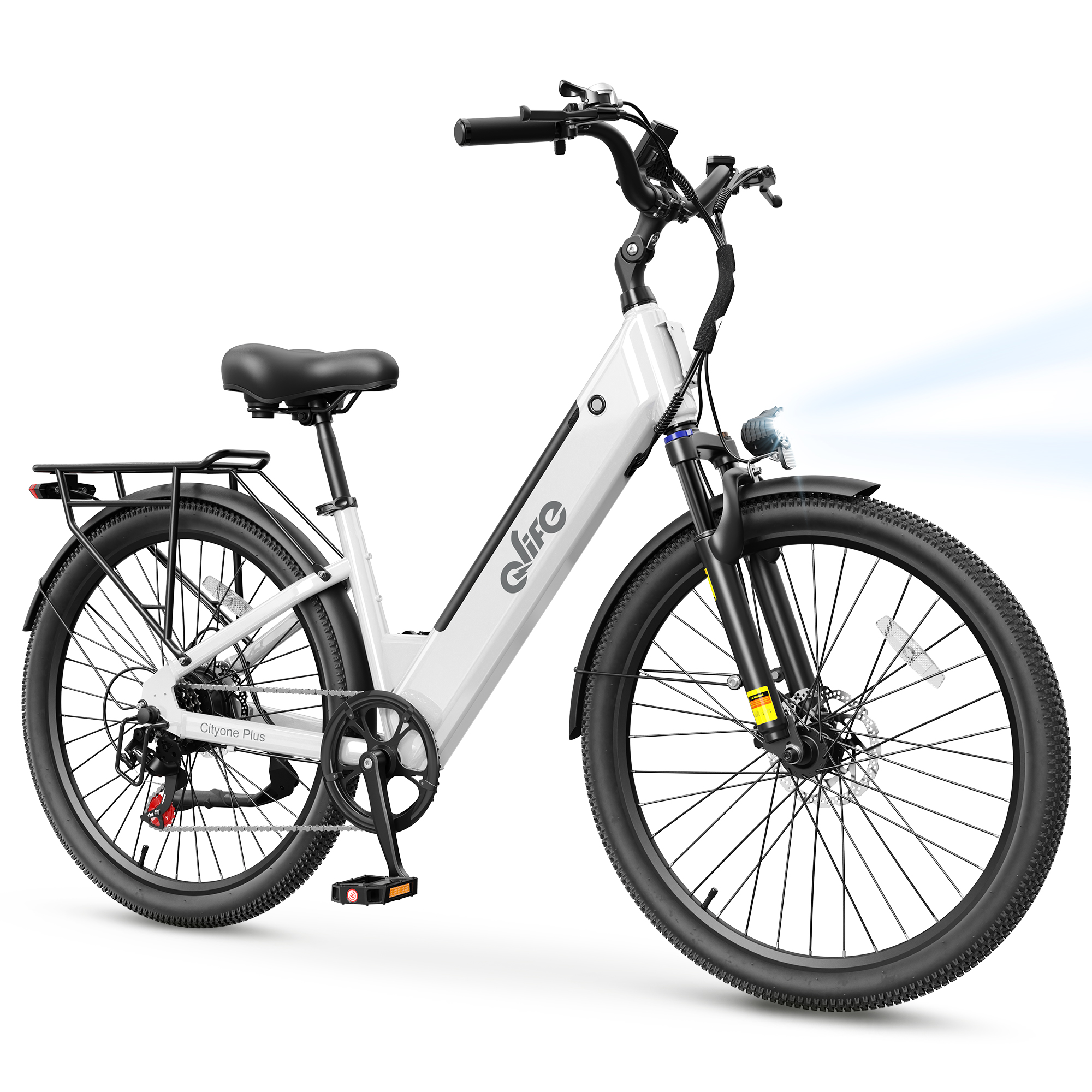 Cityone Plus Step-Thru Electric Commuter Bike, Peak 1000W UL Certified E-Bike US Warehouse Wholesale MOQ 1-Qlife Bike Wholesale | US E-Bike Distributor
