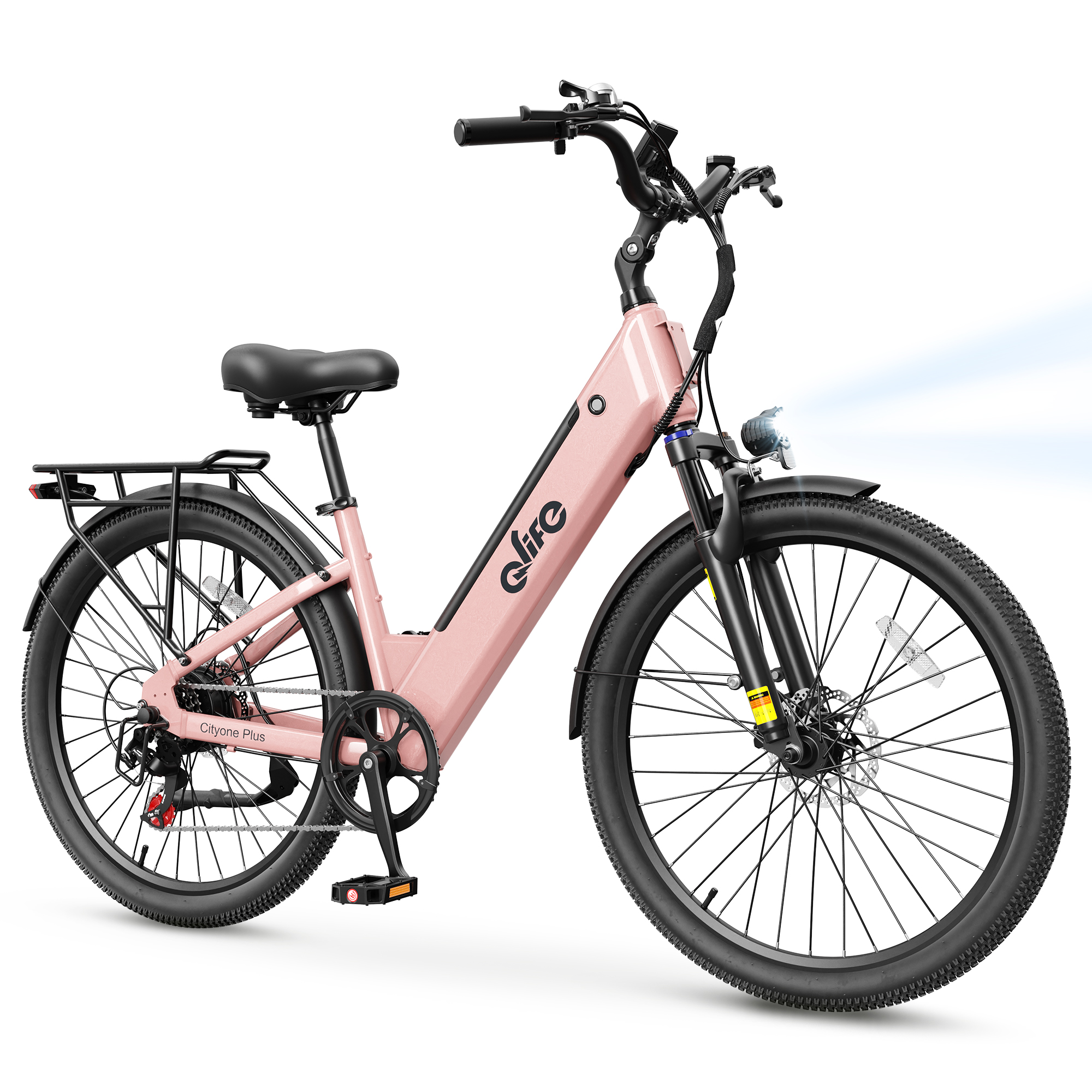 Cityone Plus Step-Thru Electric Commuter Bike, Peak 1000W UL Certified E-Bike US Warehouse Wholesale MOQ 1-Qlife Bike Wholesale | US E-Bike Distributor