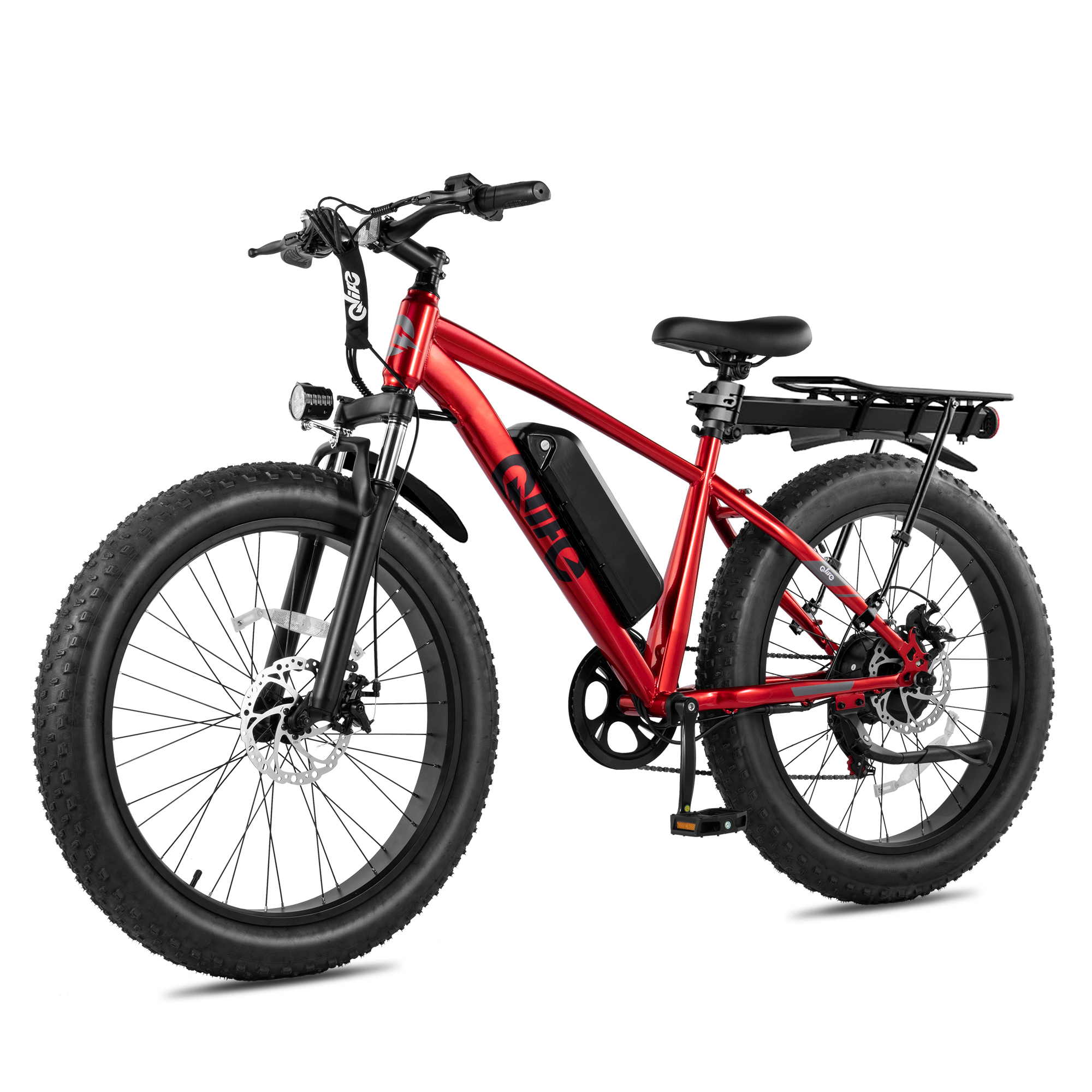 Racer Plus 26x4.0 Fat Tire Electric Bike, 48V 500W Adult Snow Beach E-Bike US Wholesale MOQ 1