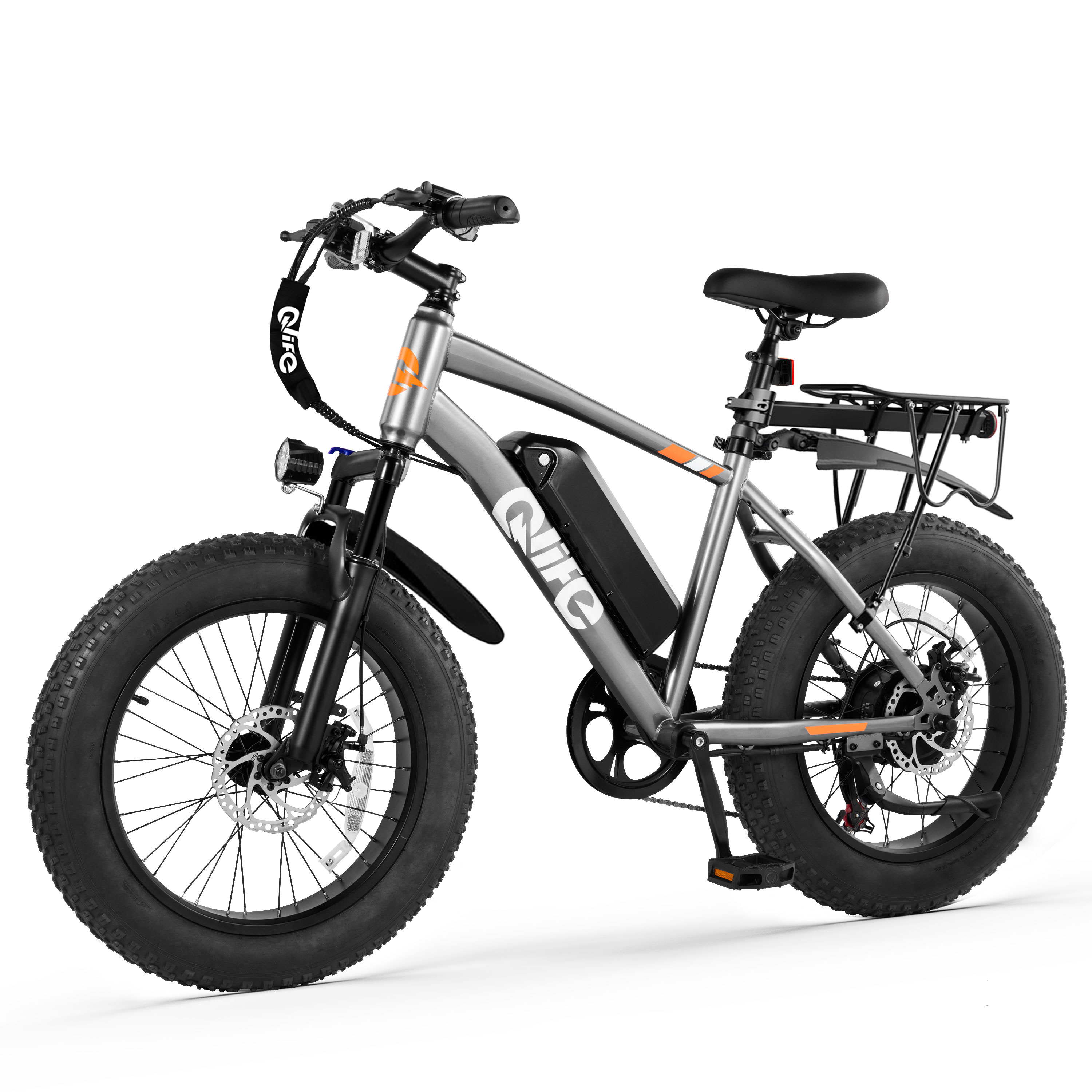 Qlife Racer Fat Tire Electric Bike, 48V 750W Adult Beach Snow E-Bike US Wholesale MOQ 1
