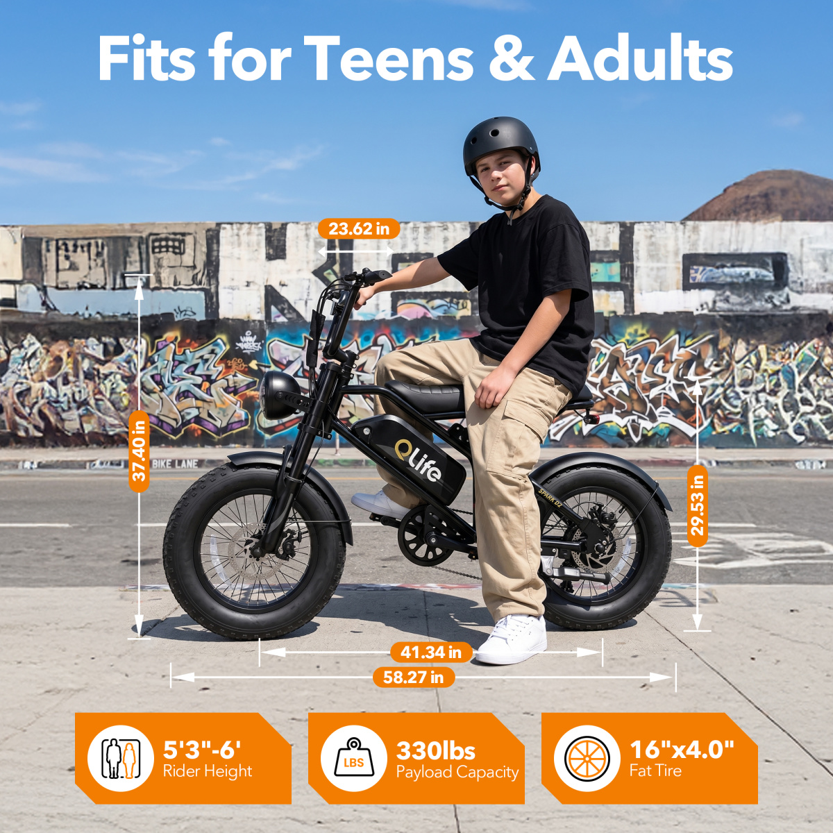 Spark D2 E-Bike Dimensions and Payload Capacity