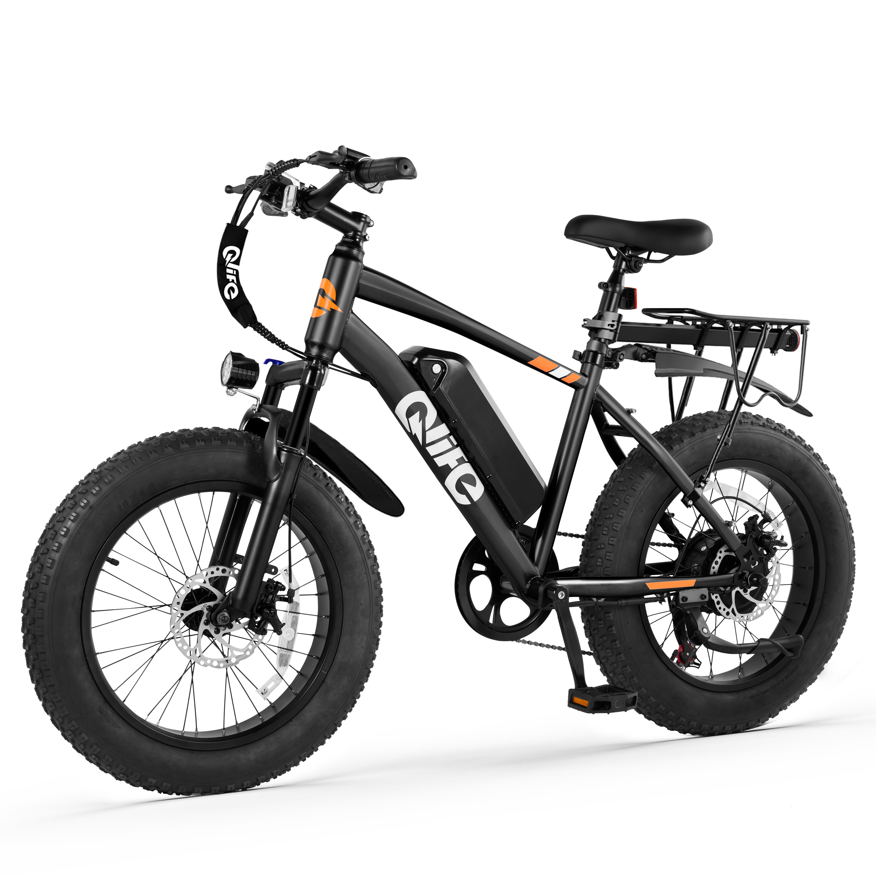 Qlife Racer Fat Tire Electric Bike, 48V 750W Adult Beach Snow E-Bike US Wholesale MOQ 1