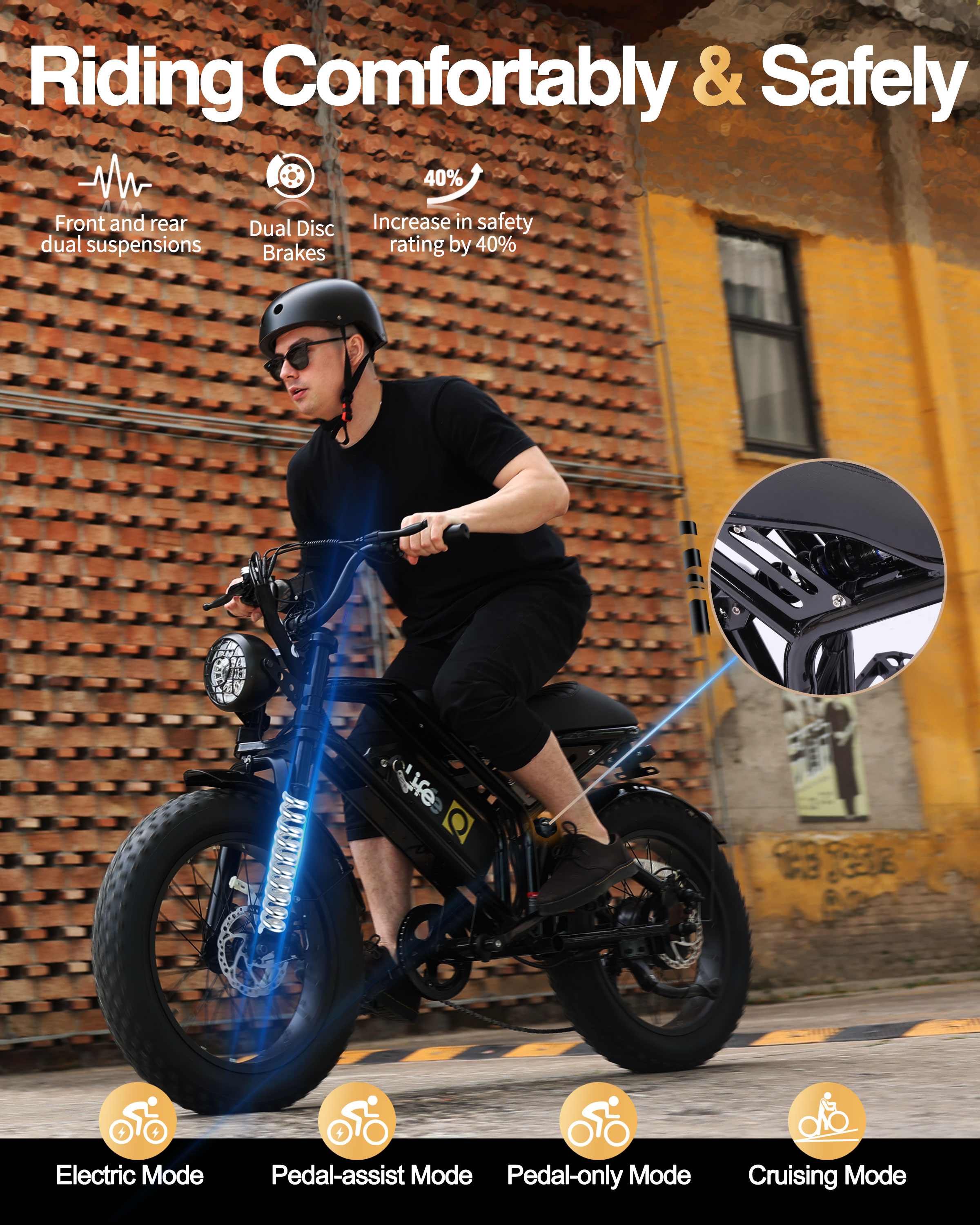Moped Style E-Bikes