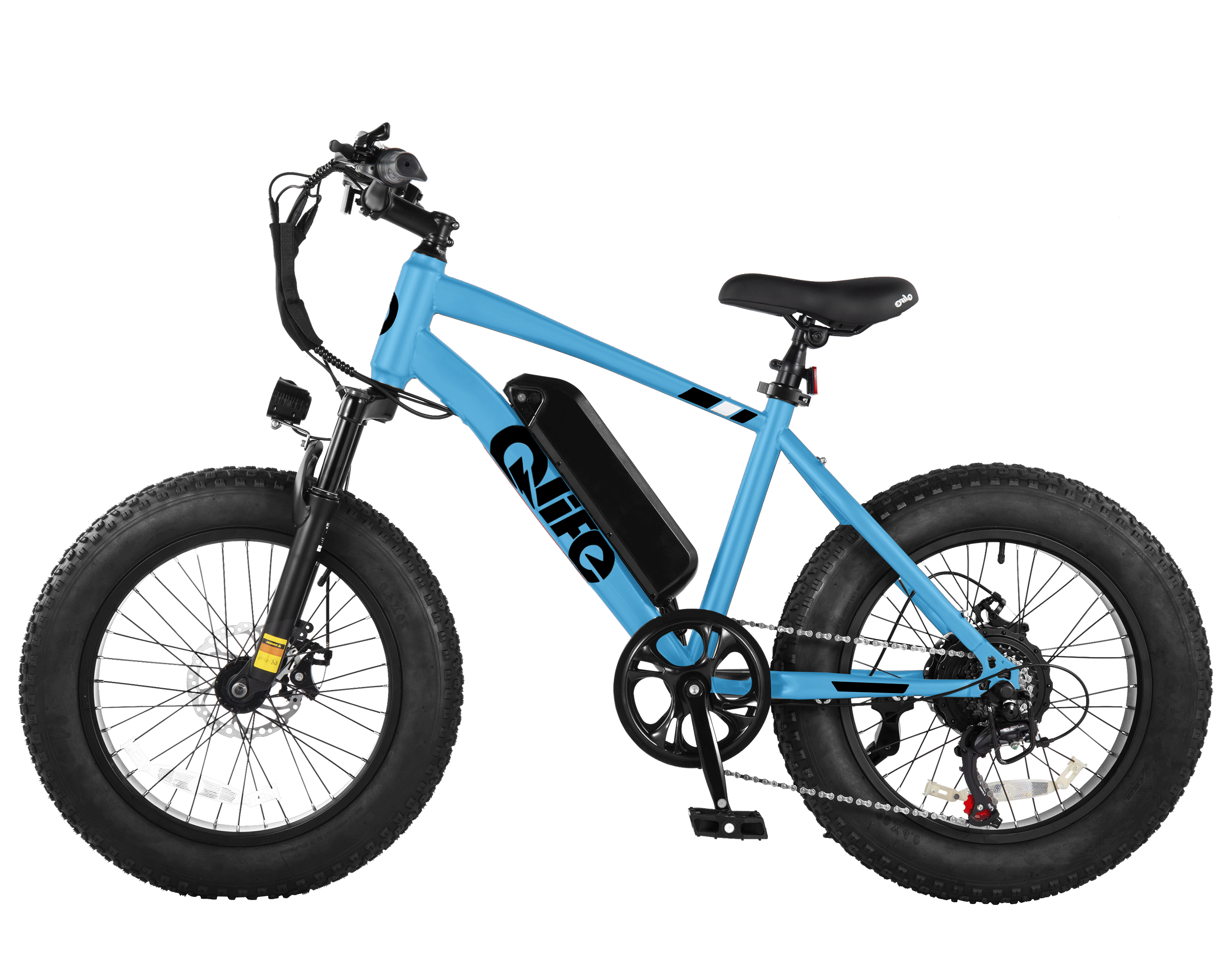 Qlife Racer Fat Tire Electric Bike, 48V 750W Adult Beach Snow E-Bike US Wholesale MOQ 1