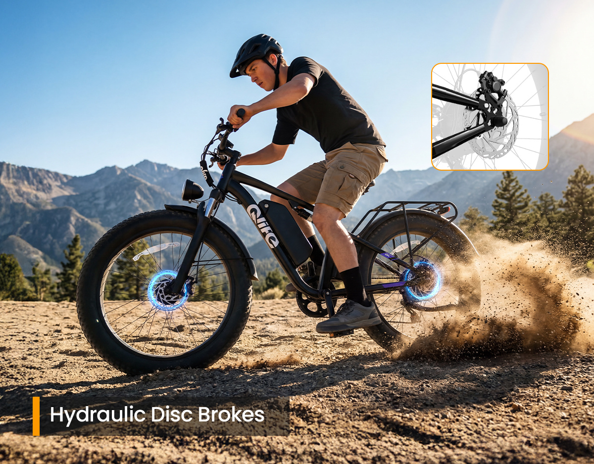 Racer Max Hydraulic Disc Brakes close up