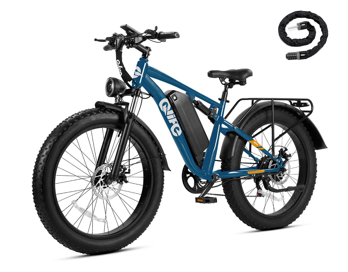 Racer Plus 2.0 26x4.0 Fat Tire Electric Bike, 48V 750W Adult Beach Snow E-Bike US Wholesale MOQ 1