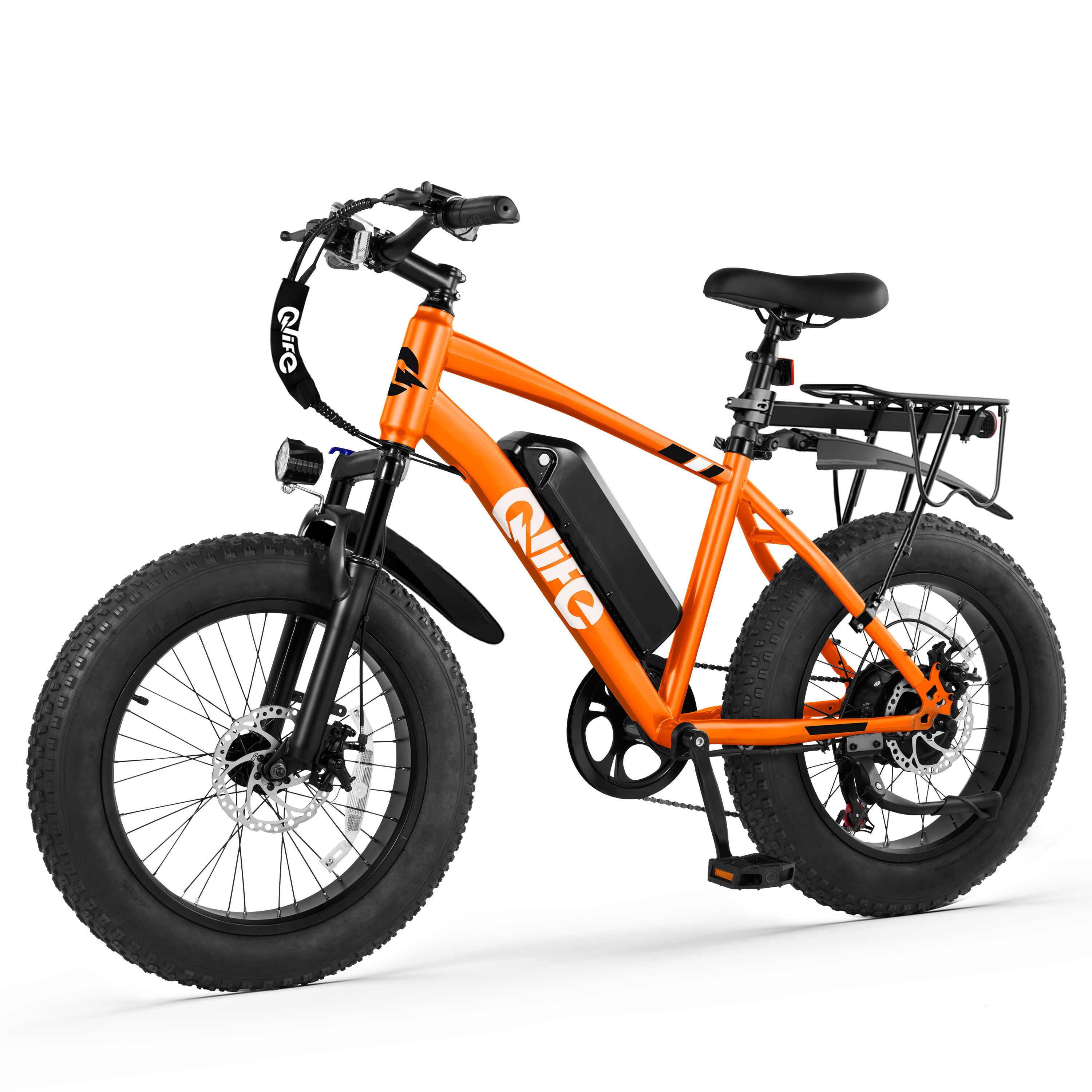 Qlife Racer Fat Tire Electric Bike, 48V 750W Adult Beach Snow E-Bike US Wholesale MOQ 1