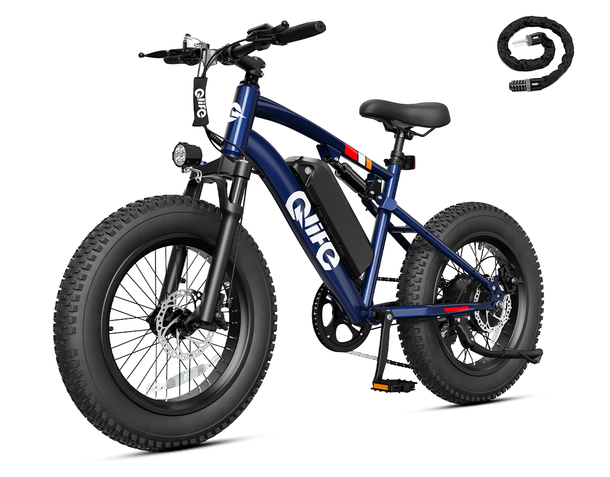 Racer 2.0 20x4.0 Fat Tire Electric Bike, 48V 750W Peak 1200W Adult Beach Snow E-Bike US Wholesale MOQ 1