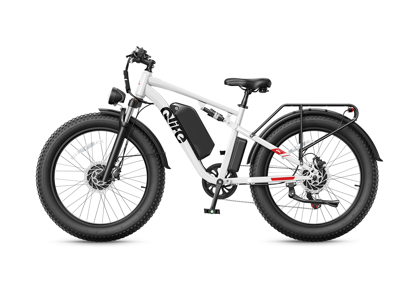 Racer Max Dual Motor 26x4.0 Fat Tire Electric Bike, 48V 1000W Peak 2000W Adult All Terrain E-Bike US Wholesale MOQ 1-Qlife Bike Wholesale | US E-Bike Distributor