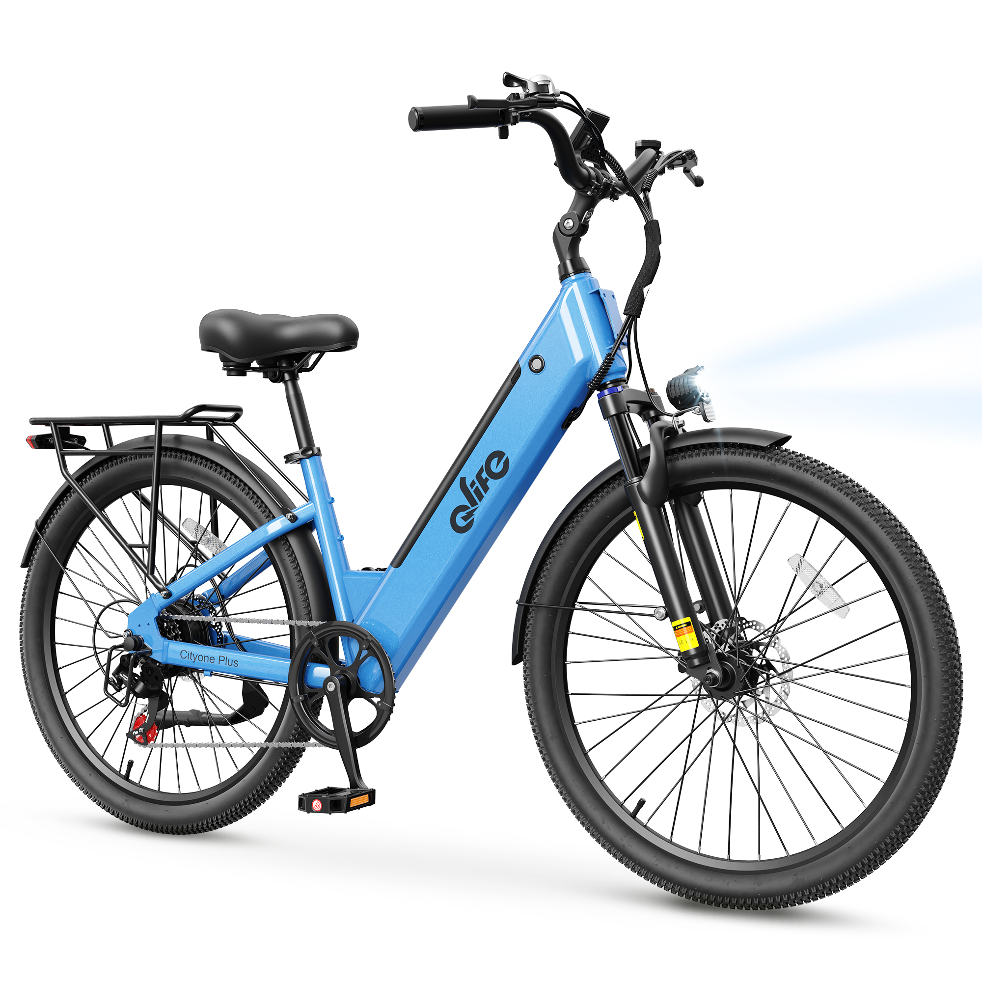 Cityone Plus Step-Thru Electric Commuter Bike, Peak 1000W UL Certified E-Bike US Warehouse Wholesale MOQ 1-Qlife Bike Wholesale | US E-Bike Distributor