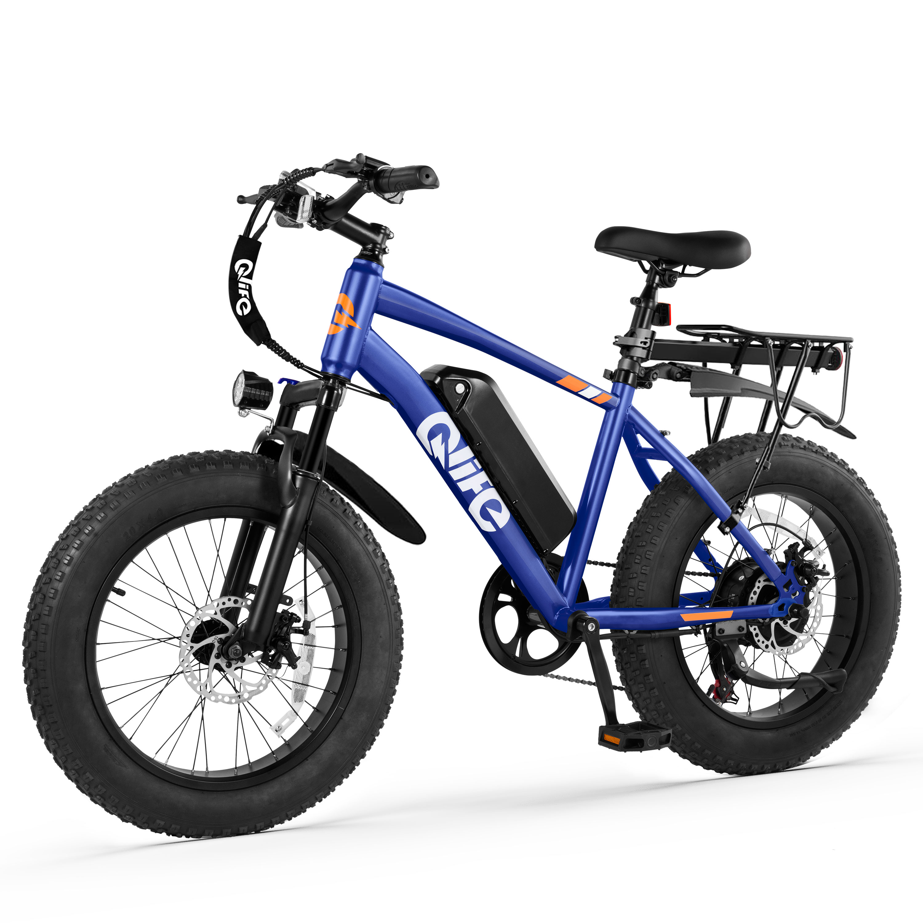 Qlife Racer Fat Tire Electric Bike, 48V 750W Adult Beach Snow E-Bike US Wholesale MOQ 1