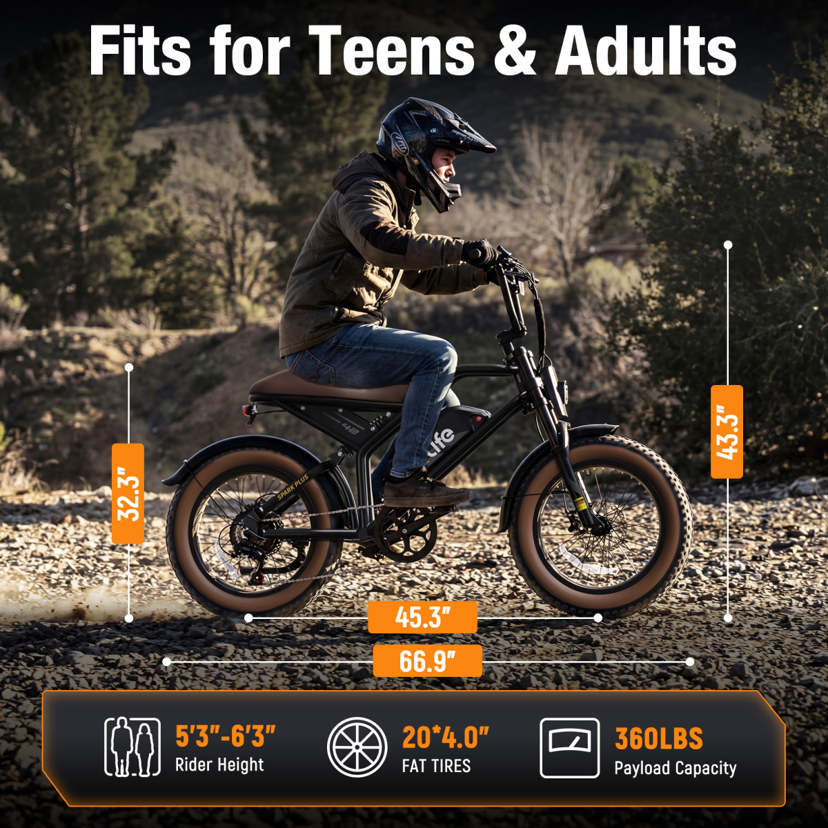 Spark Plus E-Bike Dimensions & Fit