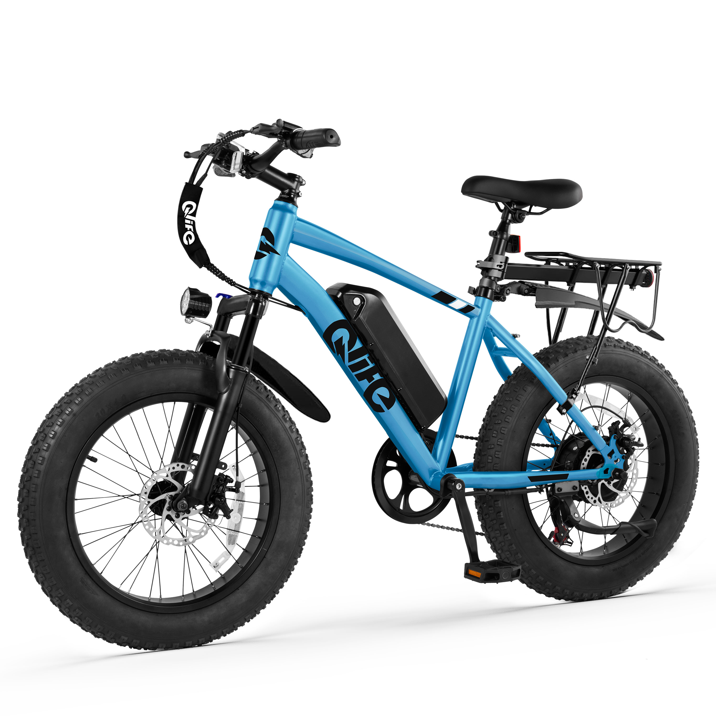 Qlife Racer Fat Tire Electric Bike, 48V 750W Adult Beach Snow E-Bike US Wholesale MOQ 1