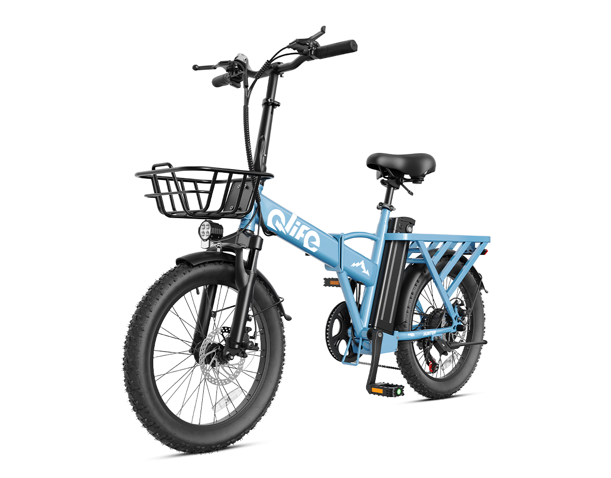 Hunter 20" Folding All-Terrain E-Bike, Peak 1200W 48V Removable Battery, US Warehouse Wholesale MOQ 1