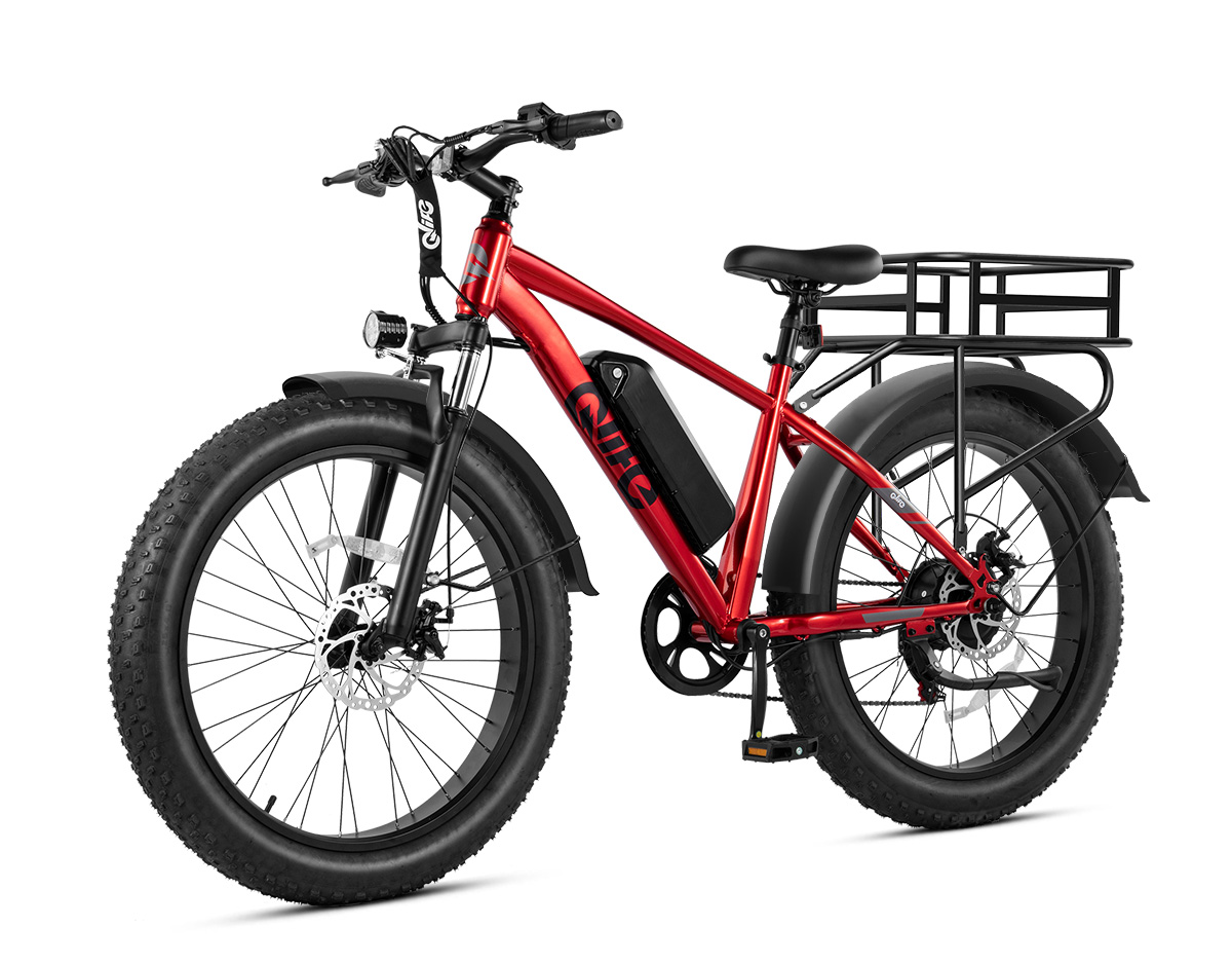 Racer Plus 26x4.0 Fat Tire Electric Bike, 48V 500W Adult Snow Beach E-Bike US Wholesale MOQ 1