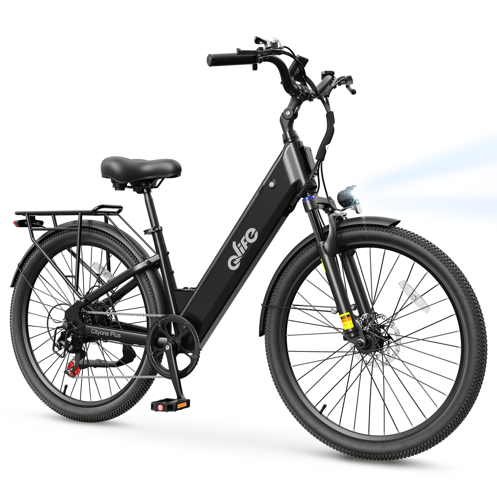 Cityone Plus Step-Thru Electric Commuter Bike, Peak 1000W UL Certified E-Bike US Warehouse Wholesale MOQ 1-Qlife Bike Wholesale | US E-Bike Distributor