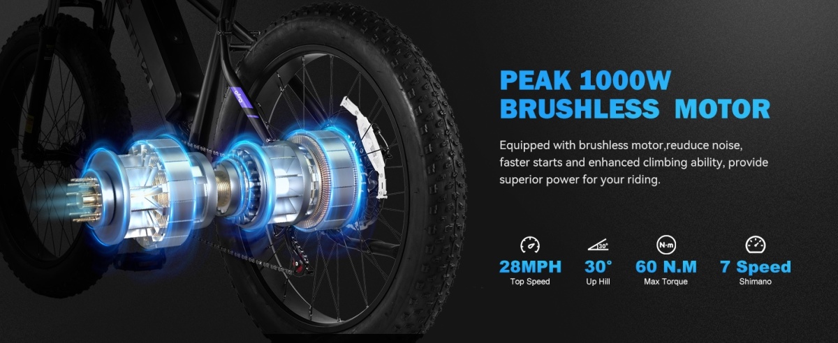 Racer Plus 1000W Peak High Torque Brushless Motor