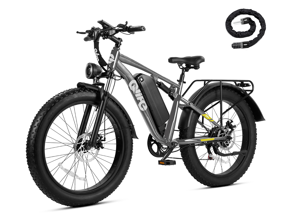 Racer Plus 2.0 26x4.0 Fat Tire Electric Bike, 48V 750W Adult Beach Snow E-Bike US Wholesale MOQ 1