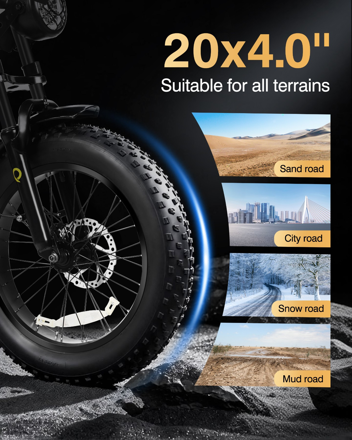 Spark Dual 20x4.0 All Terrain Fat Tires