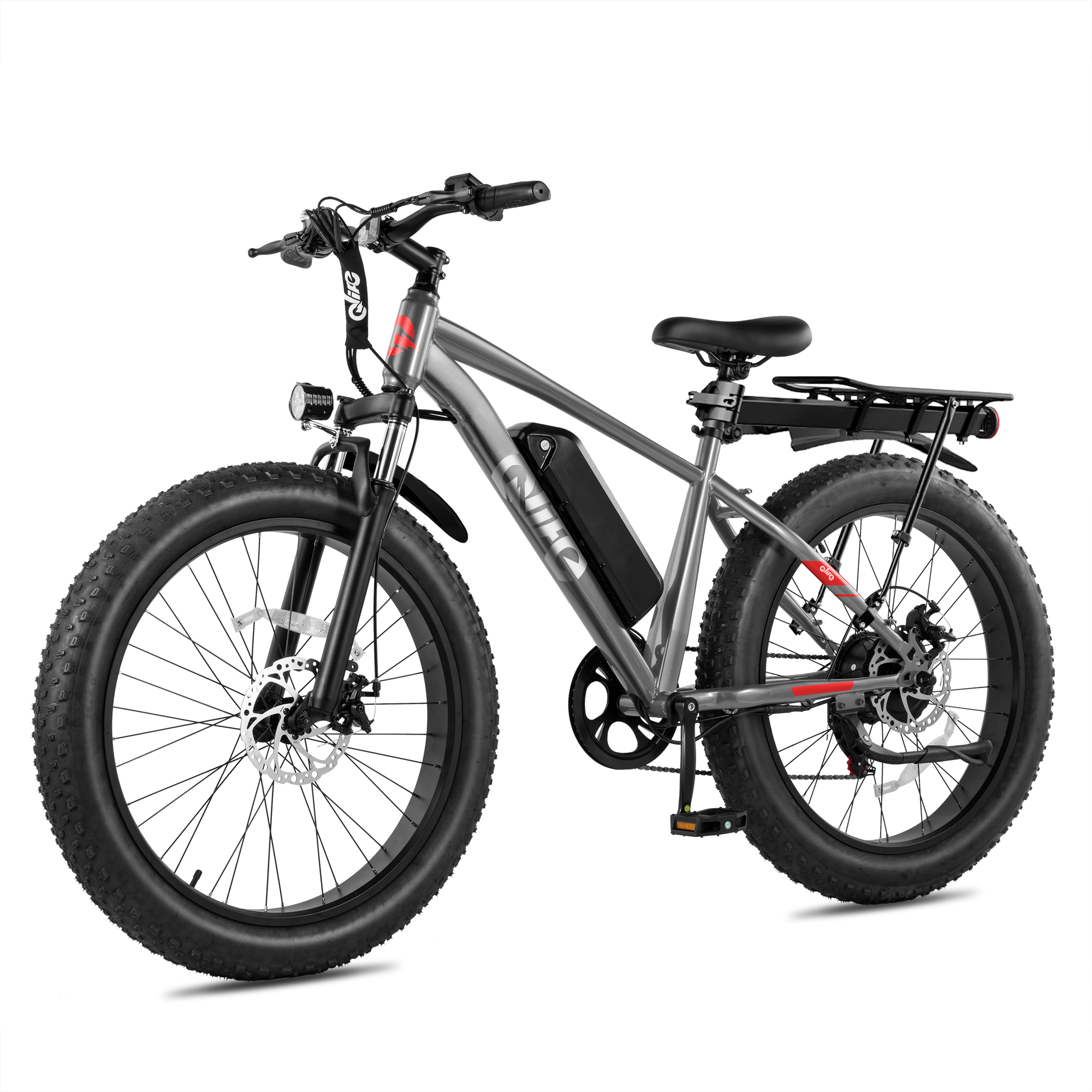Racer Plus 26x4.0 Fat Tire Electric Bike, 48V 500W Adult Snow Beach E-Bike US Wholesale MOQ 1