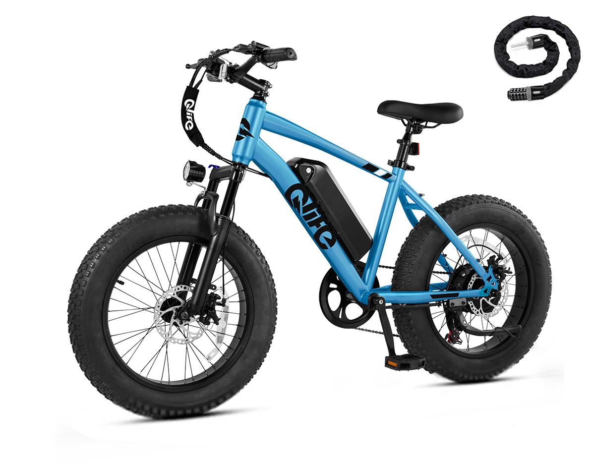 Qlife Racer Fat Tire Electric Bike, 48V 750W Adult Beach Snow E-Bike US Wholesale MOQ 1