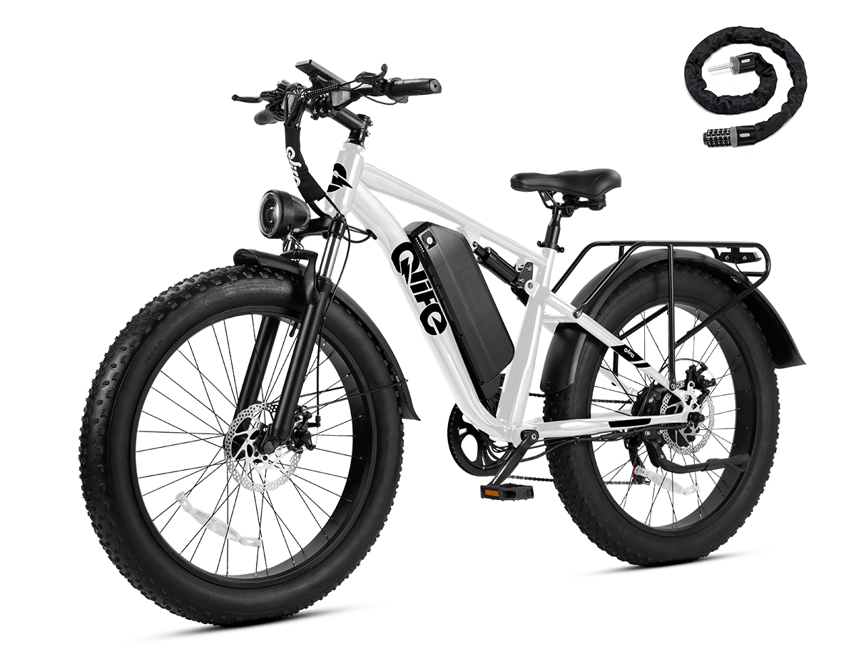 Racer Plus 2.0 26x4.0 Fat Tire Electric Bike, 48V 750W Adult Beach Snow E-Bike US Wholesale MOQ 1