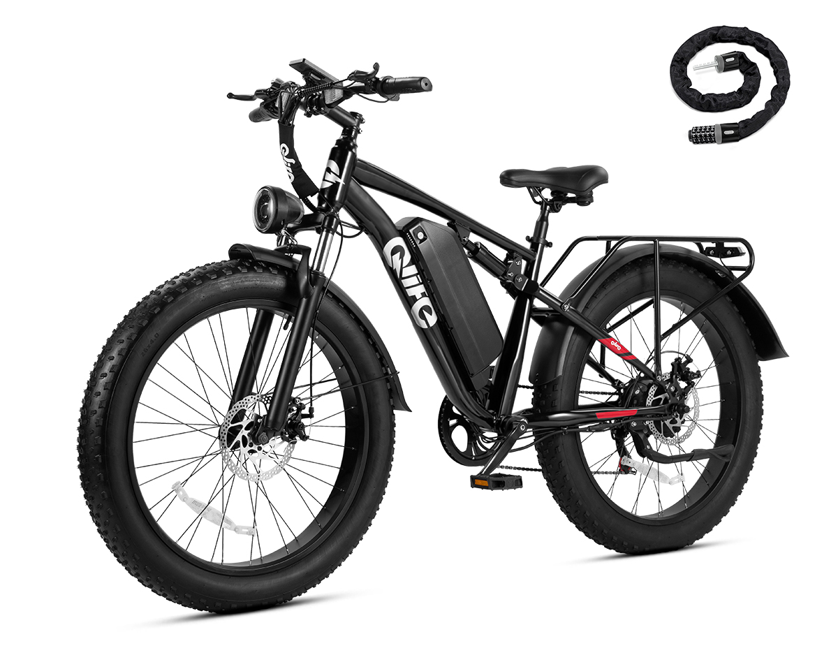 Racer Plus 2.0 26x4.0 Fat Tire Electric Bike, 48V 750W Adult Beach Snow E-Bike US Wholesale MOQ 1