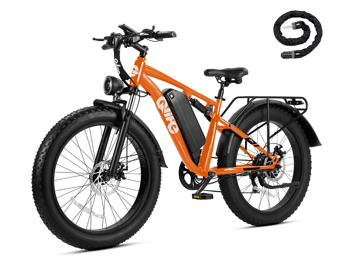 Racer Plus 2.0 26x4.0 Fat Tire Electric Bike, 48V 750W Adult Beach Snow E-Bike US Wholesale MOQ 1