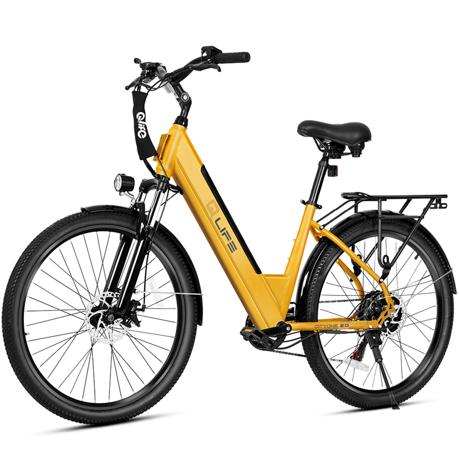 Cityone 2.0 Commuter Electric Bike, 500W 48V Removable Battery, 7-Speed E-Bike US Warehouse Wholesale MOQ 1-Qlife Bike Wholesale | US E-Bike Distributor