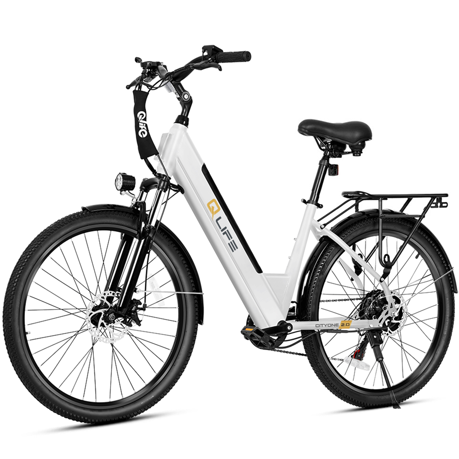 Cityone 2.0 Commuter Electric Bike, 500W 48V Removable Battery, 7-Speed E-Bike US Warehouse Wholesale MOQ 1-Qlife Bike Wholesale | US E-Bike Distributor