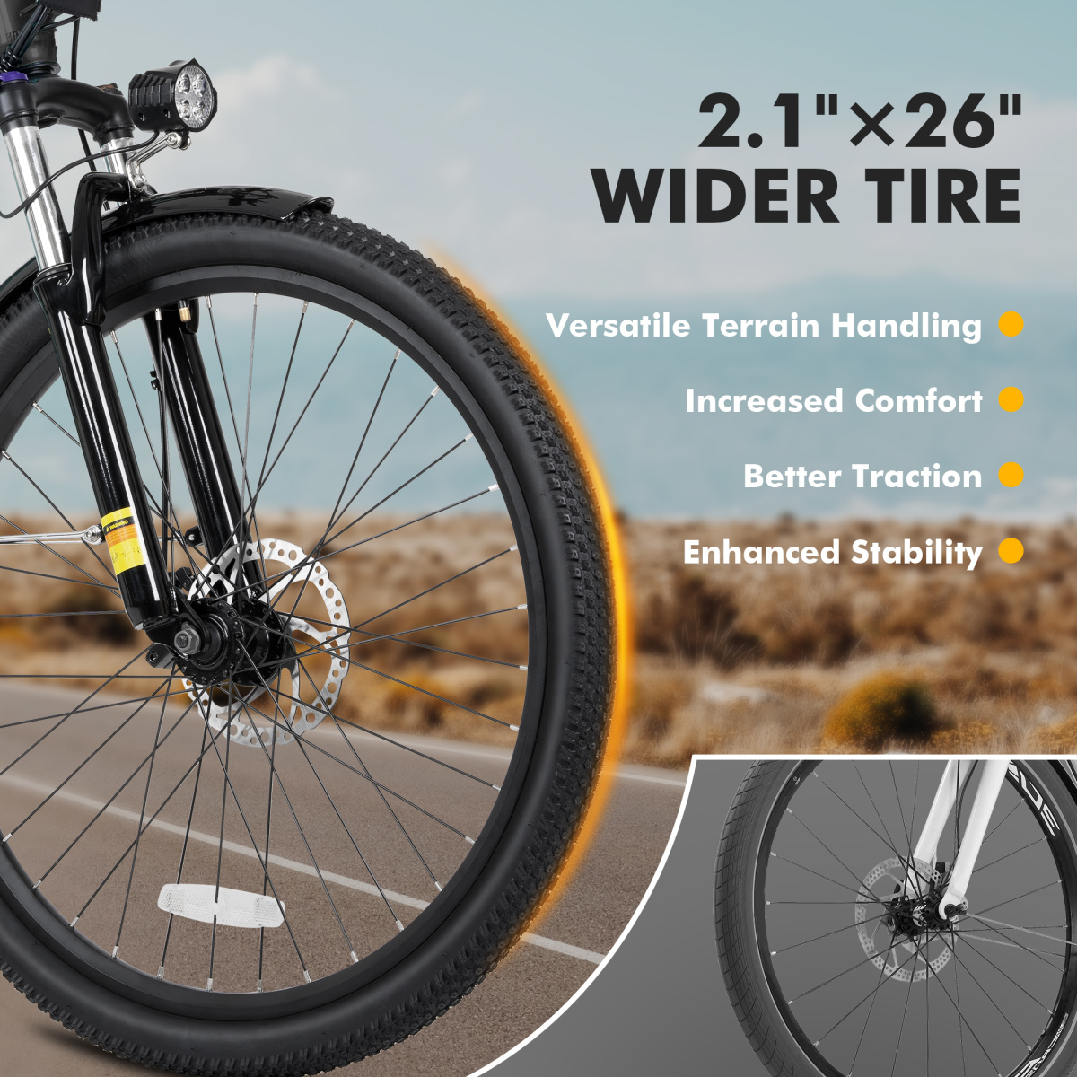 Cityone 2.0 26x2.1 Wider Tire