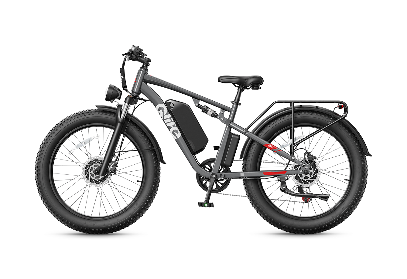 Racer Max Dual Motor 26x4.0 Fat Tire Electric Bike, 48V 1000W Peak 2000W Adult All Terrain E-Bike US Wholesale MOQ 1-Qlife Bike Wholesale | US E-Bike Distributor
