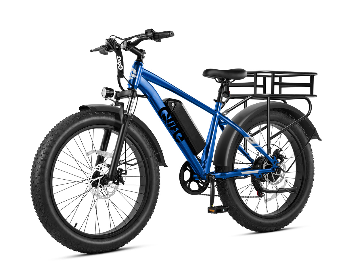 Racer Plus 26x4.0 Fat Tire Electric Bike, 48V 500W Adult Snow Beach E-Bike US Wholesale MOQ 1