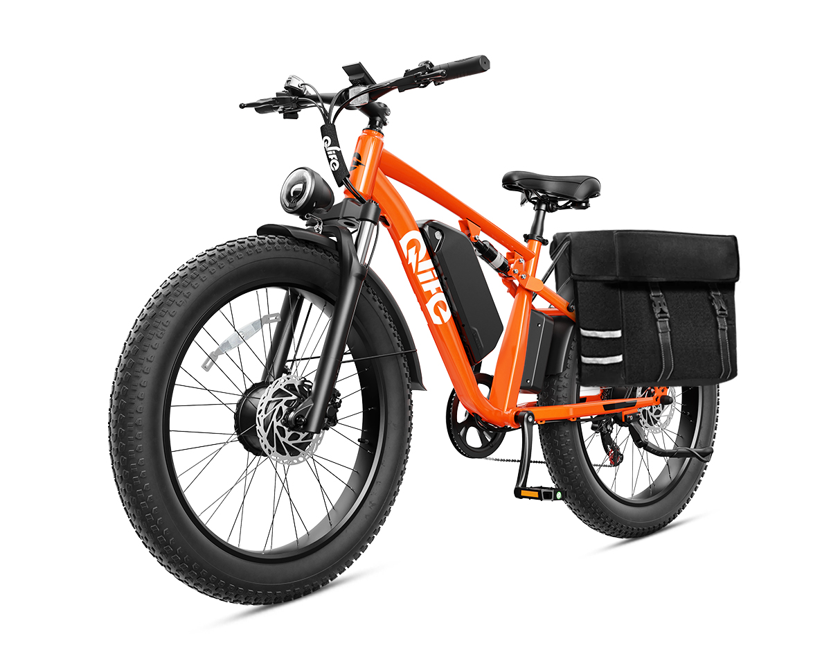 Racer Max Dual Motor 26x4.0 Fat Tire Electric Bike, 48V 1000W Peak 2000W Adult All Terrain E-Bike US Wholesale MOQ 1-Qlife Bike Wholesale | US E-Bike Distributor