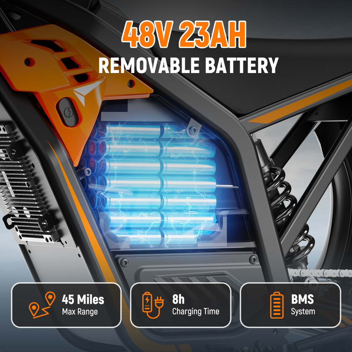 Vela E8 48V Removable Battery Pack