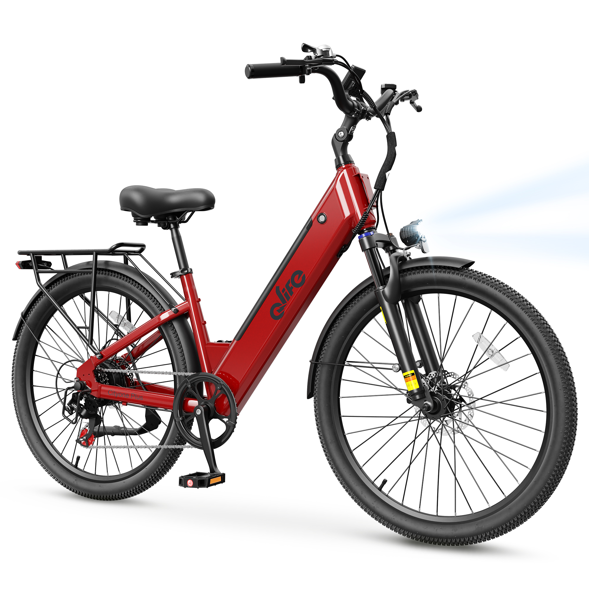 Cityone Plus Step-Thru Electric Commuter Bike, Peak 1000W UL Certified E-Bike US Warehouse Wholesale MOQ 1-Qlife Bike Wholesale | US E-Bike Distributor