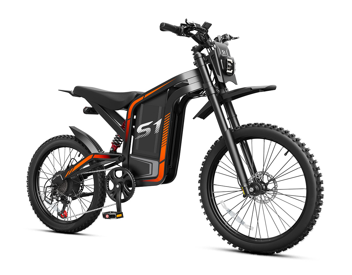 VELA S1 (EB70) Off-Road Electric Dirt Bike - 48V 30Ah Long Range & 1500W High Power Motor (3500W Peak)