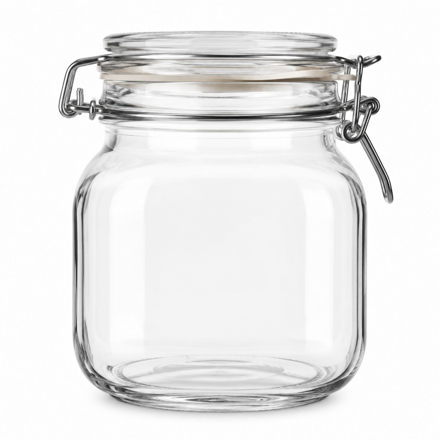 Tarro de Vidrio Hermético 1000 ml Transparente-kasanest