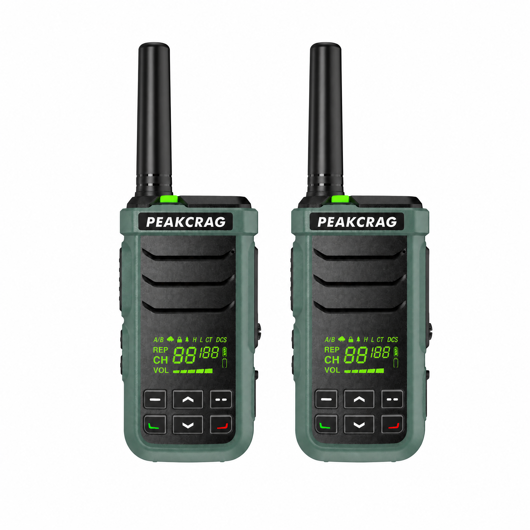 PEAKCRAG P21 Floating Walkie Talkie – IP68 Waterproof, Works in Hot & Cold, 22 Preset Channels
