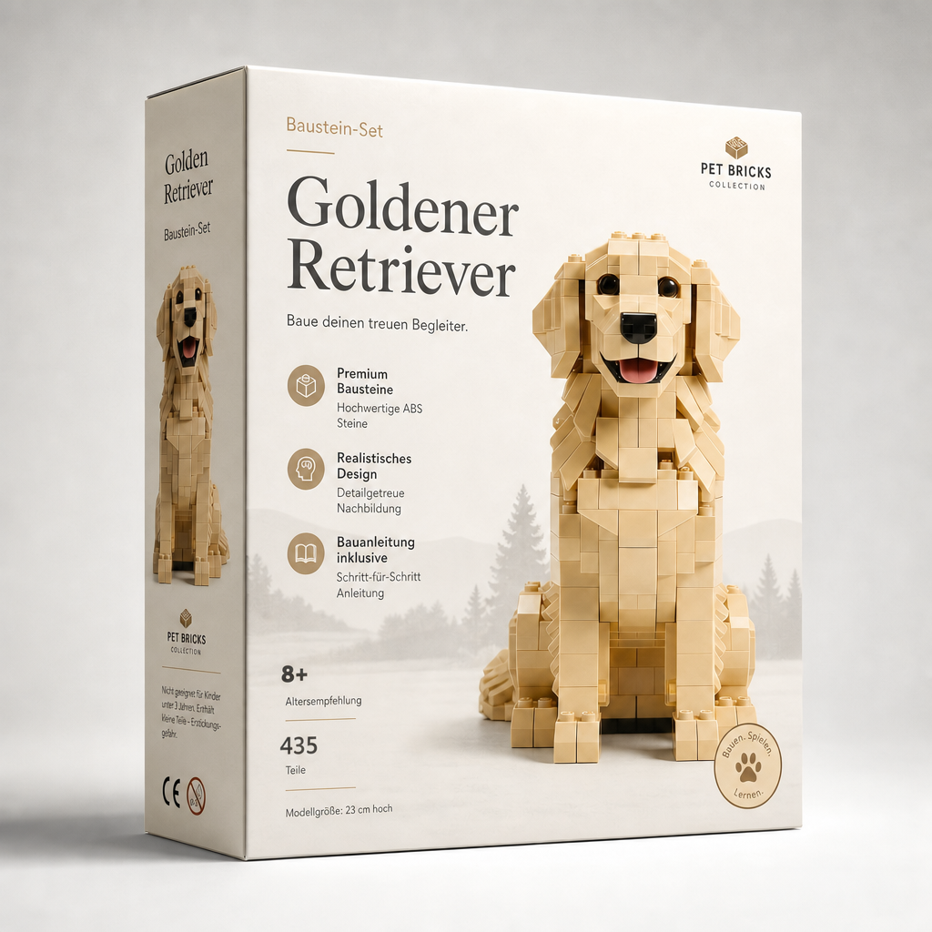 😍 2026 Bestseller 🐕 Golden Retriever Baustein-Set ✈️ Kaufe 2 & erhalte kostenlosen Versand