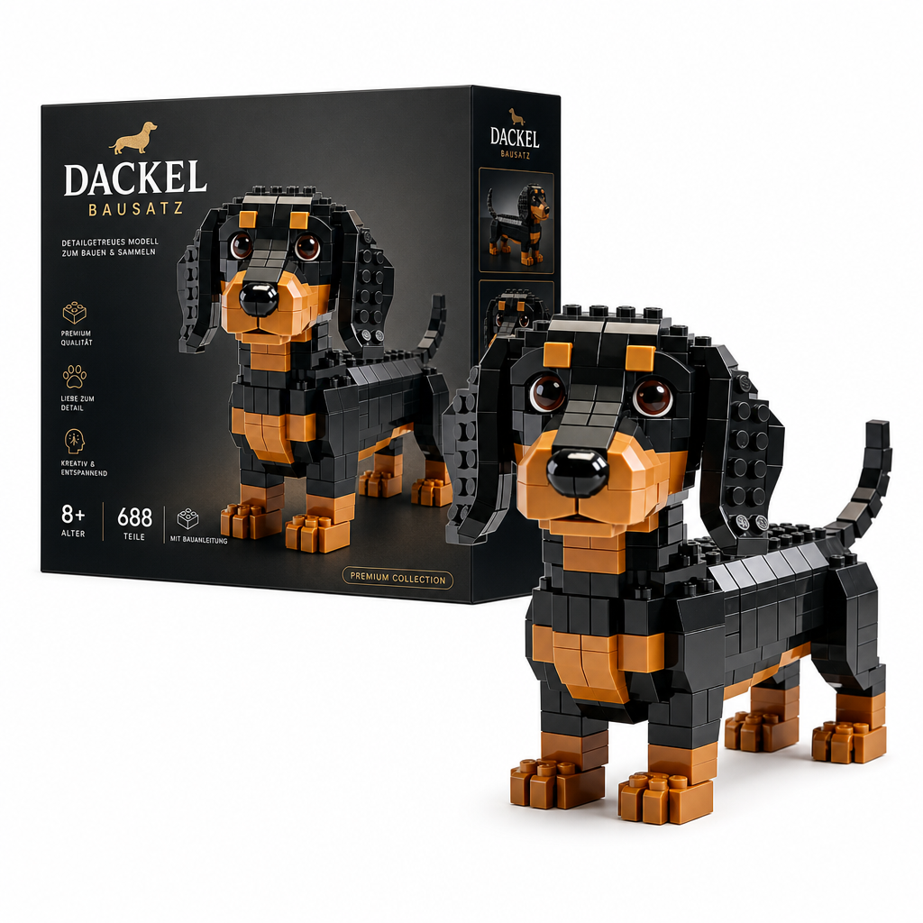 😍2026 Bestseller 🐕 Dackel-Bausteinset ✈️ Kaufe 2 & erhalte kostenlosen Versand