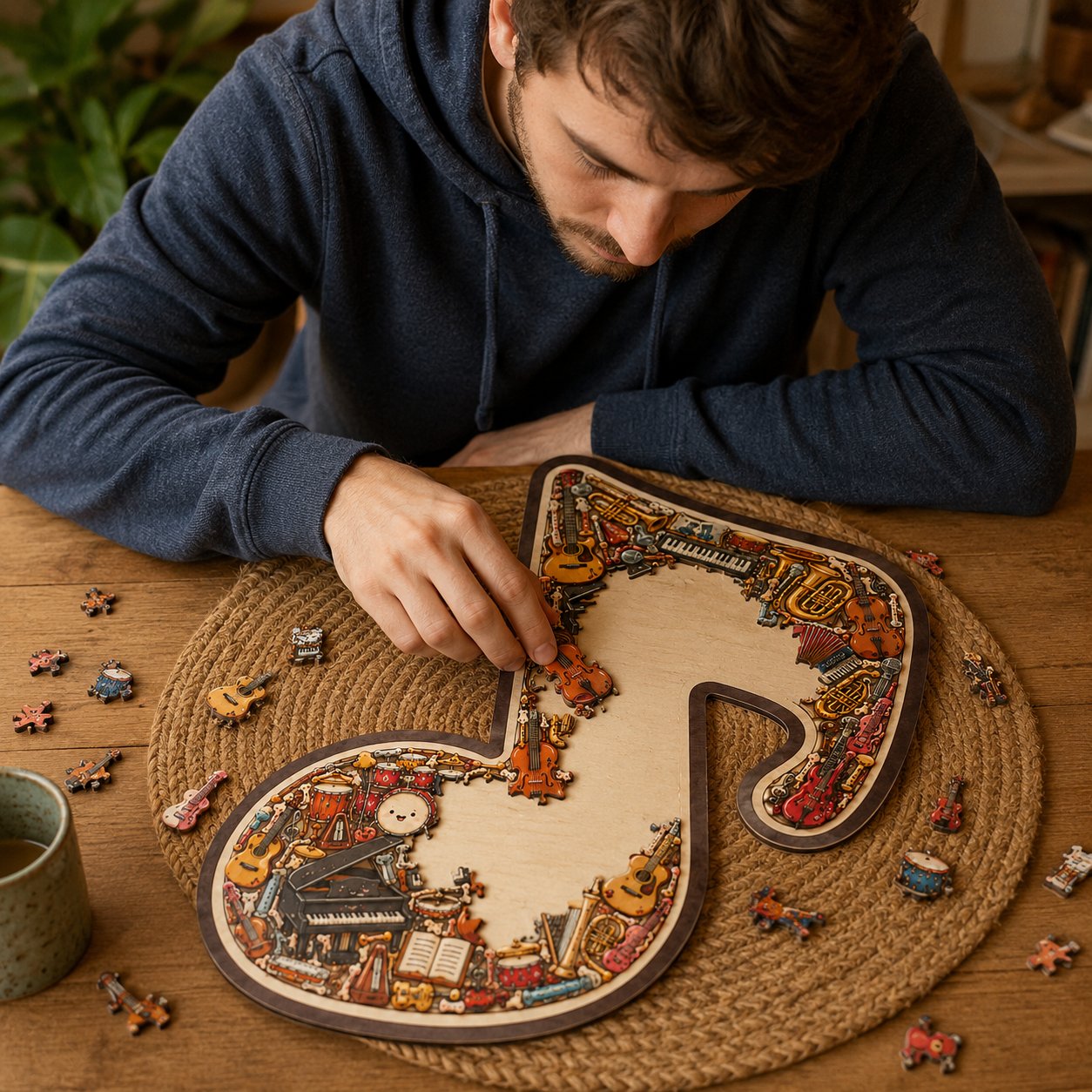 🔥Letzter Tag – 50 % RABATT 🎶Musiknoten-Instrumenten-Puzzle-Ornament (✨Kaufe 2 Stück & erhalte kostenlosen Versand)