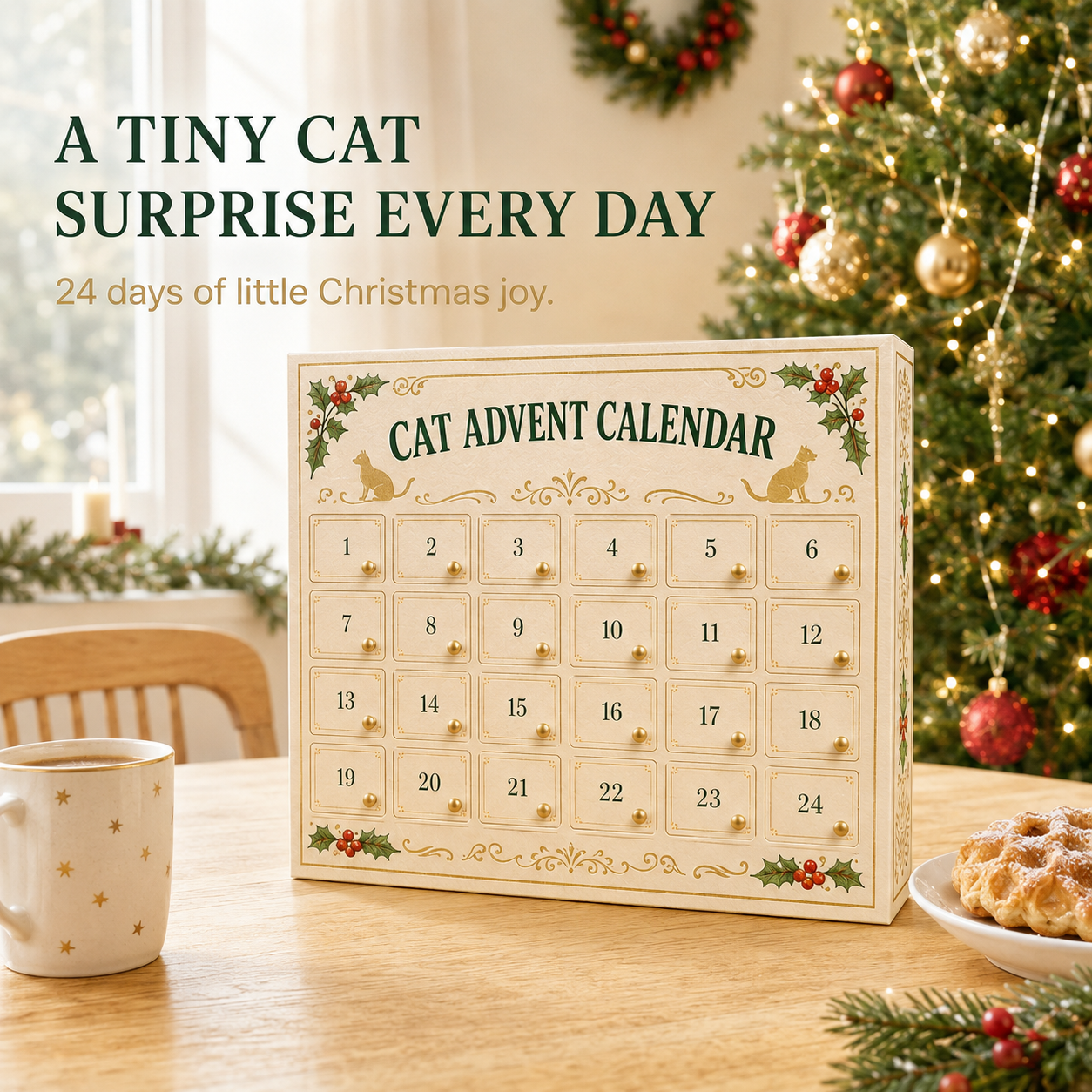 🎄 2026 Christmas  Cat Advent Calendar Blind Box💕🐱