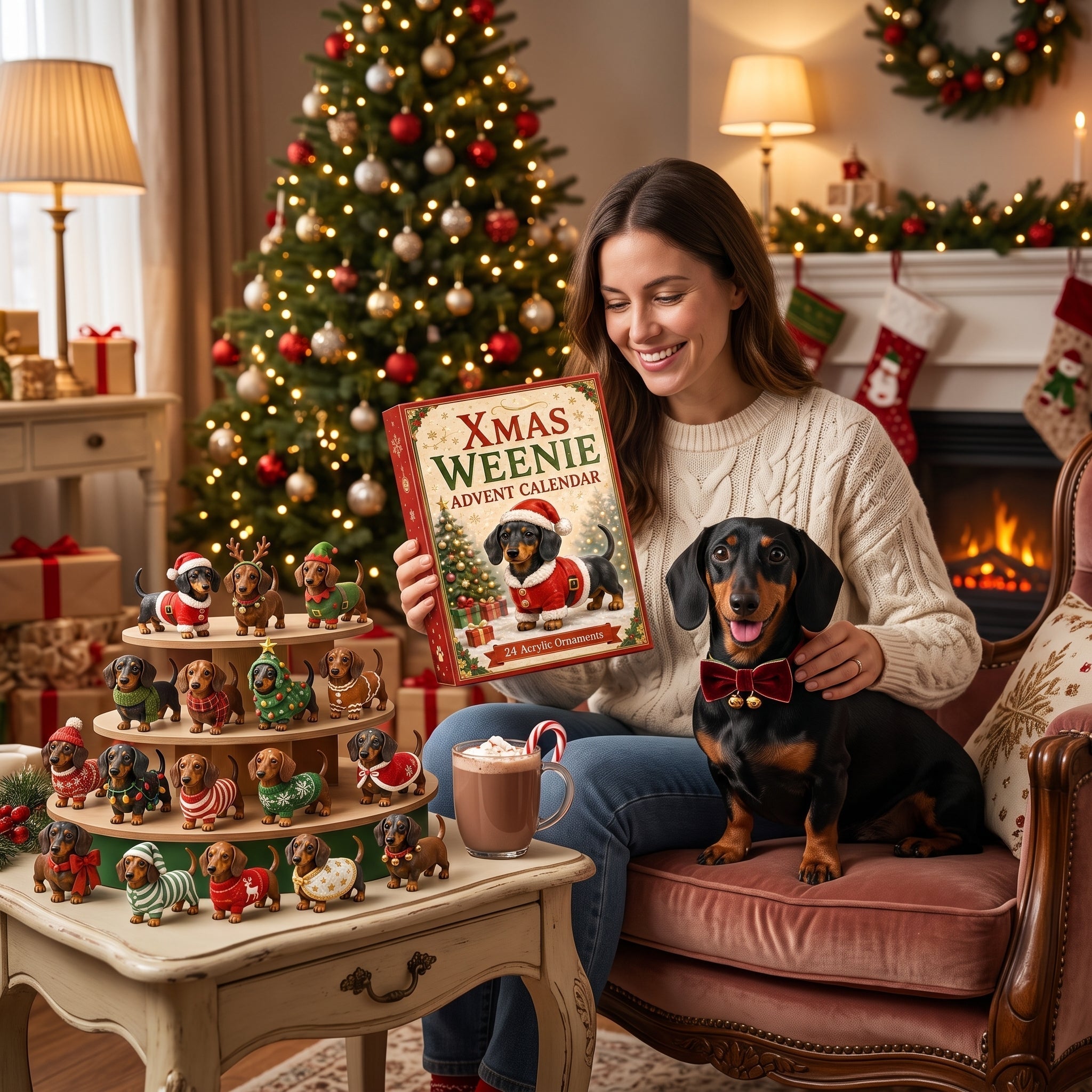 🎄 2026 Christmas Dachshund Advent Calendar💕🐶