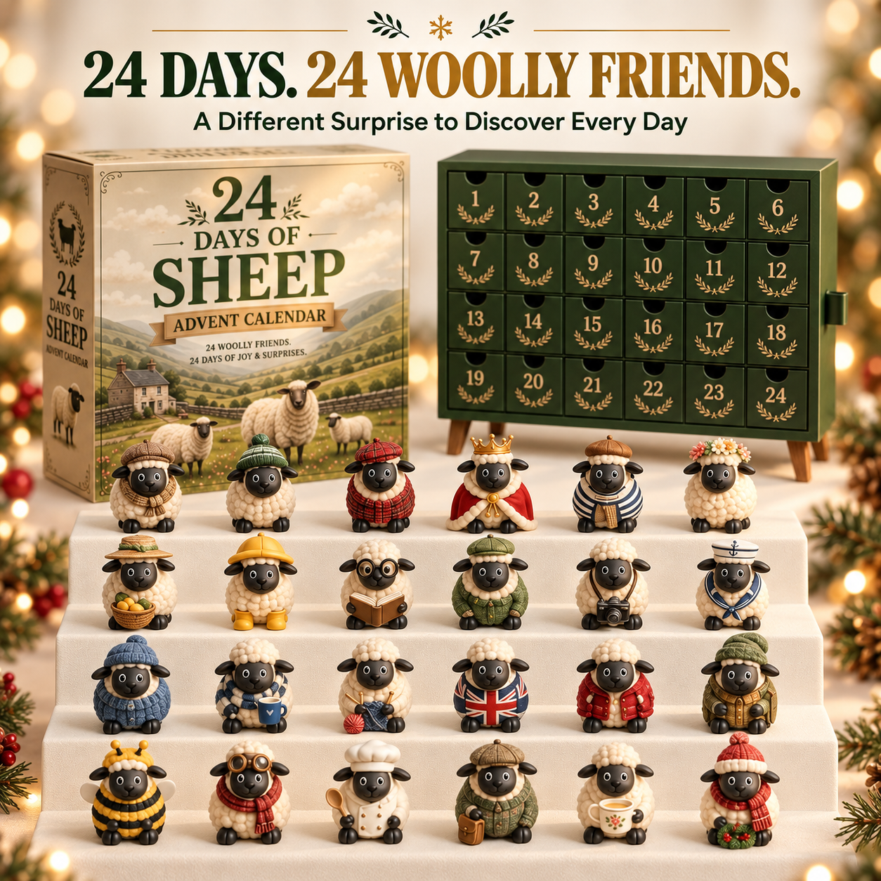 🎄🔥【CHRISTMAS KICKOFF 49% OFF】🐑2026 Days of Sheep Blind Box