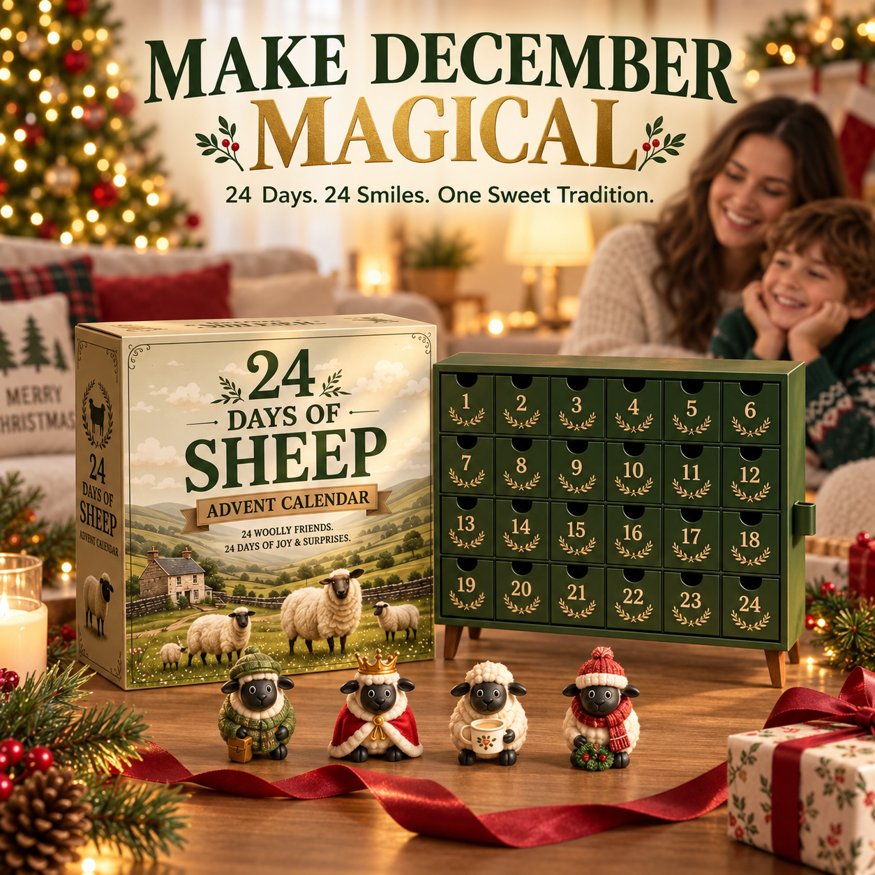 🎄🔥【CHRISTMAS KICKOFF 49% OFF】🐑2026 Days of Sheep Blind Box