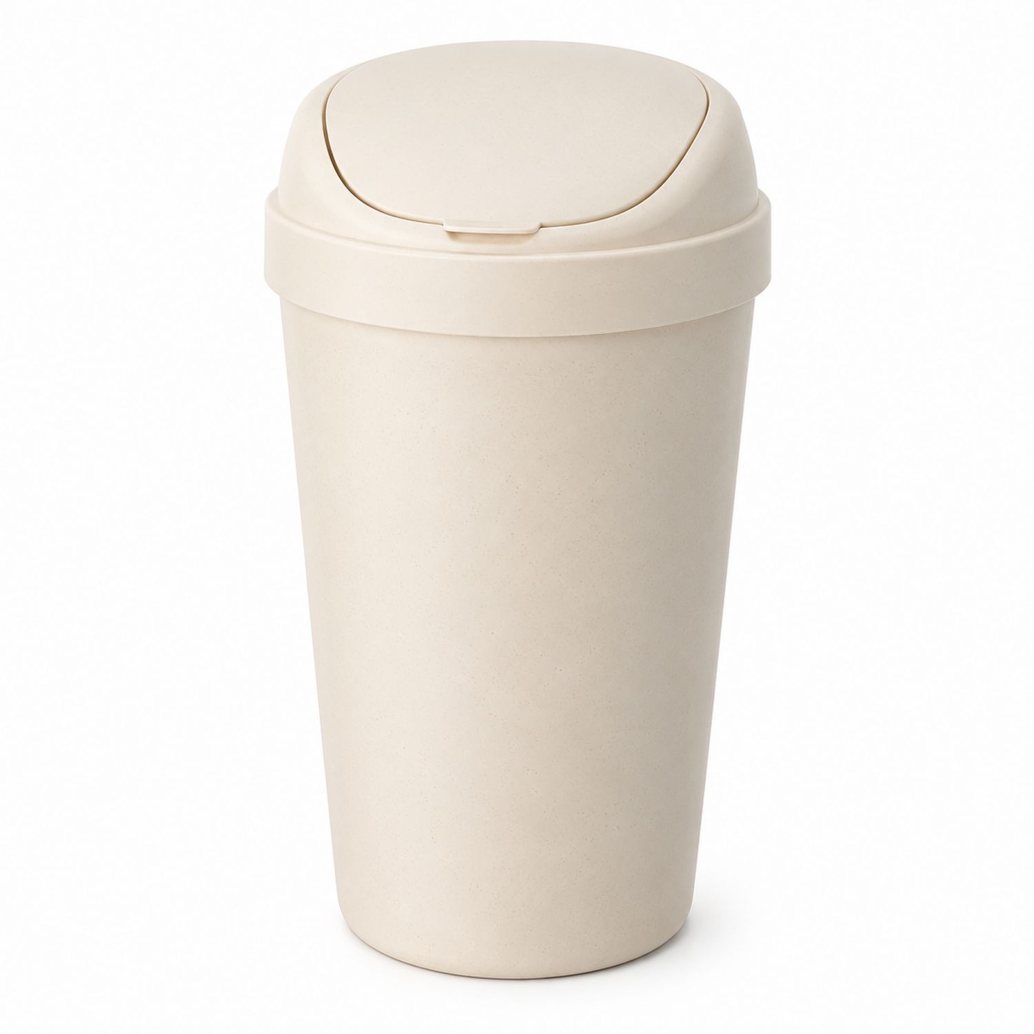 Pattumiera da Cucina Beige 10L con Coperchio Basculante