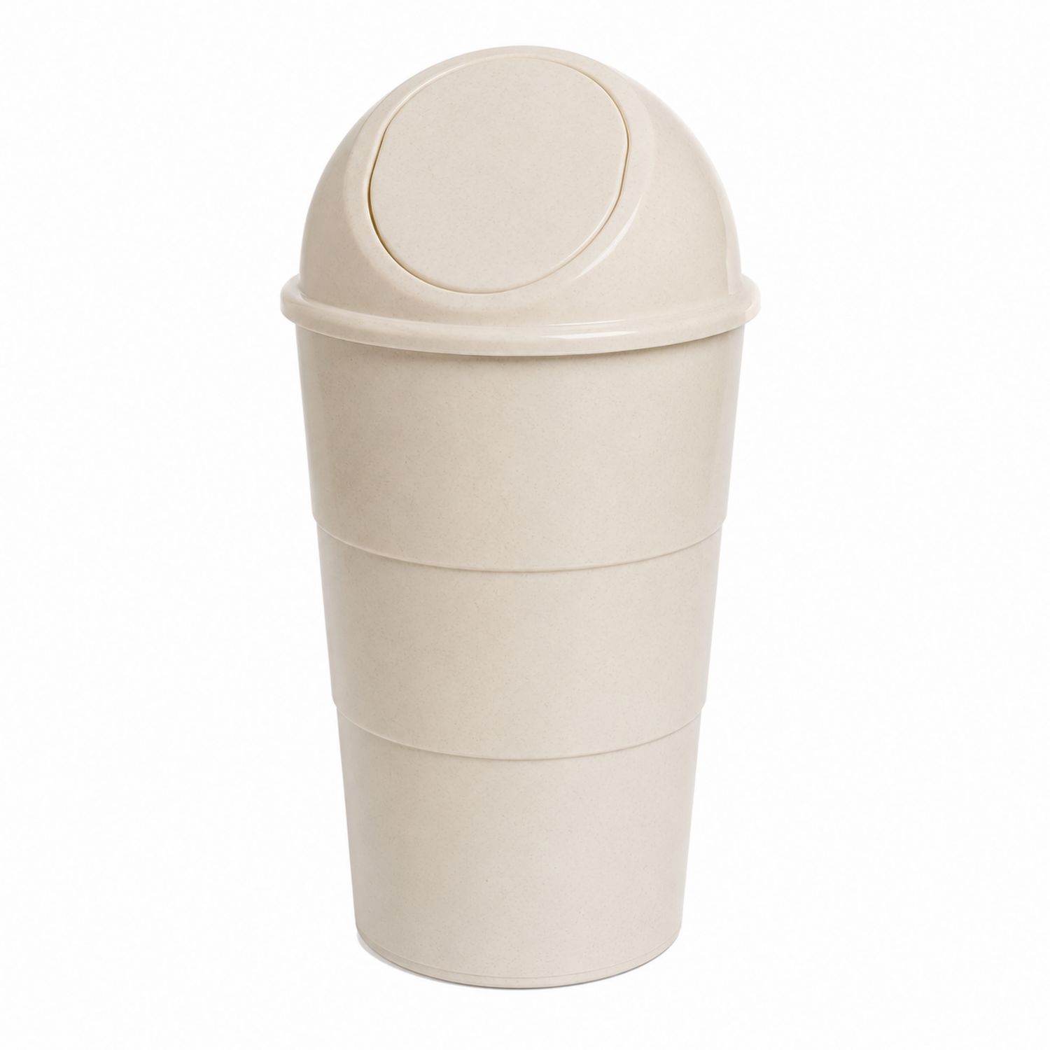 Pattumiera con Coperchio Basculante 50L Crema