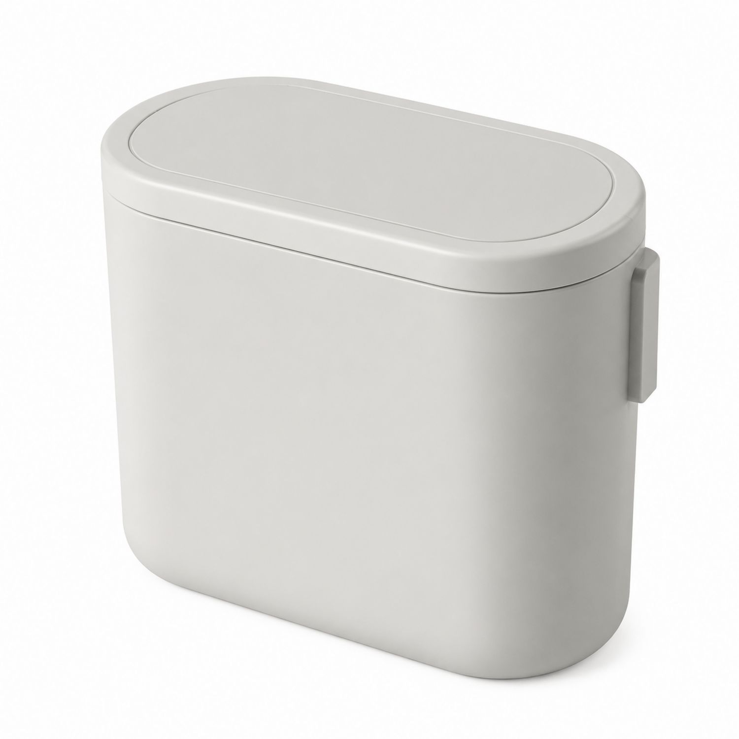 Pattumiera da Cucina Bianco 10L con Coperchio Ribaltabile